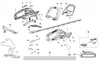 Black & Decker BDHT18 Type H1 Cordless Hedge Trimmer Spare Parts